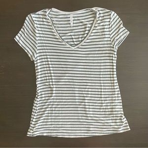 Active USA Striped V-Neck Shirt